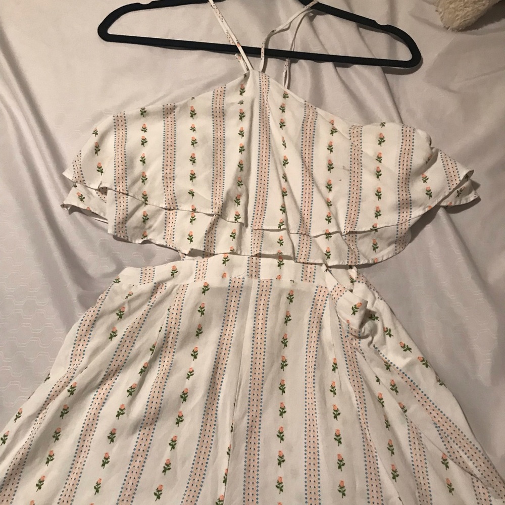 White floral romper